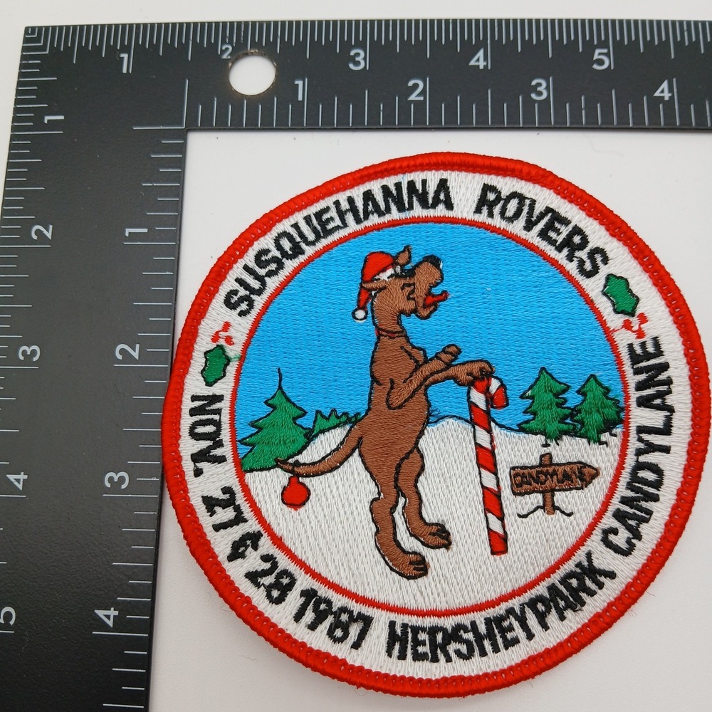 Hersheypark Patch Unisex 4" Multicolor Susquehanna Rovers Candylane 1987 Vintage